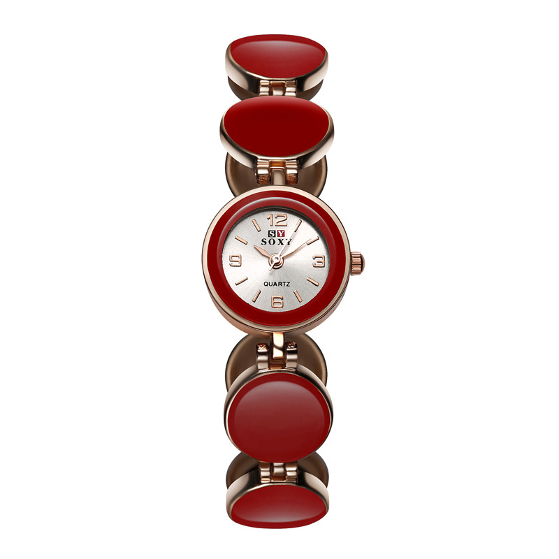 The New Fashion Ms Ceramics Trend Student Simple Watch