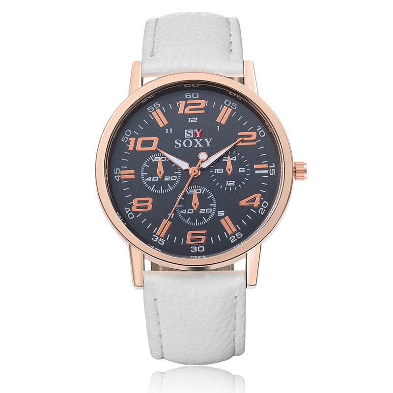 Men Belt Watch Double show digital quartz Leisure movement Watch