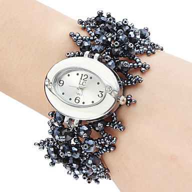 Ms Bead Bracelet Watch Circle Upscale Watch Fashion Gift
