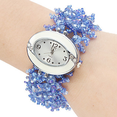 Ms Bead Bracelet Watch Circle Upscale Watch Fashion Gift