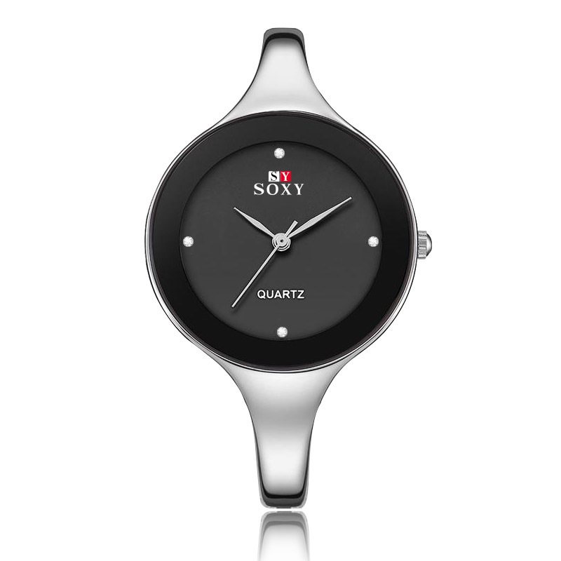Ms Alloy Bracelet Watch Fashion Big DialTemperament Quartz Watch