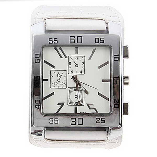 Movement Watch Military Square Dial Imitation Three Eyes Fashion Quartz Watch