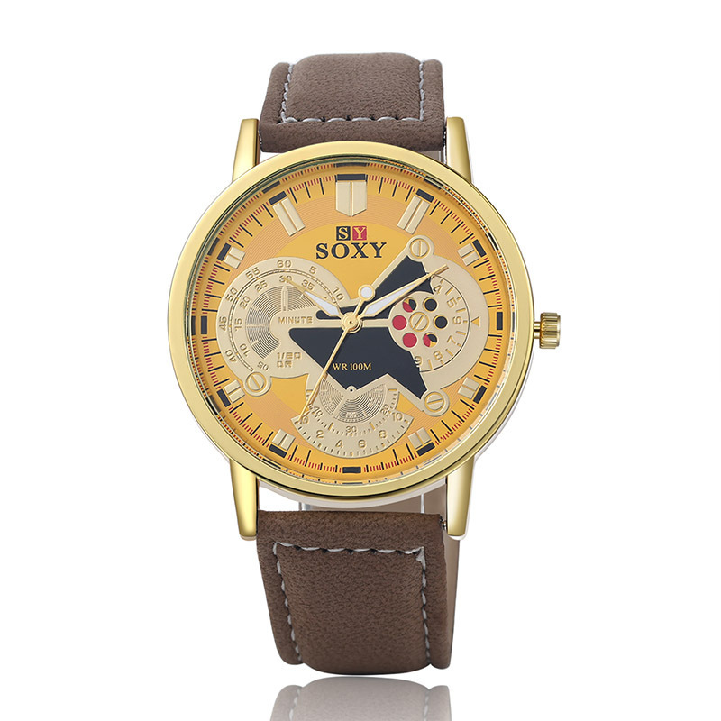 Men Upscale Belt Watch Fashion Quartz Student Trend Watch