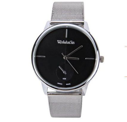 Female Models Alloy Mesh Belt Upscale Quartz Watches Big Dial Ms Fashion Simple Watch