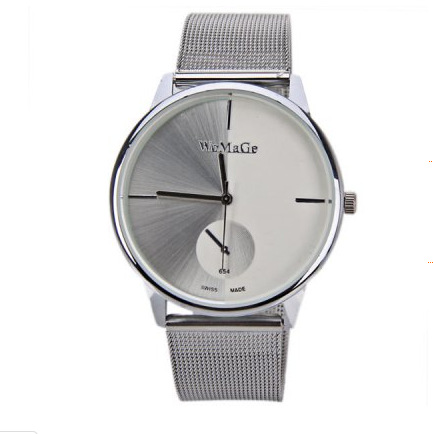 Female Models Alloy Mesh Belt Upscale Quartz Watches Big Dial Ms Fashion Simple Watch