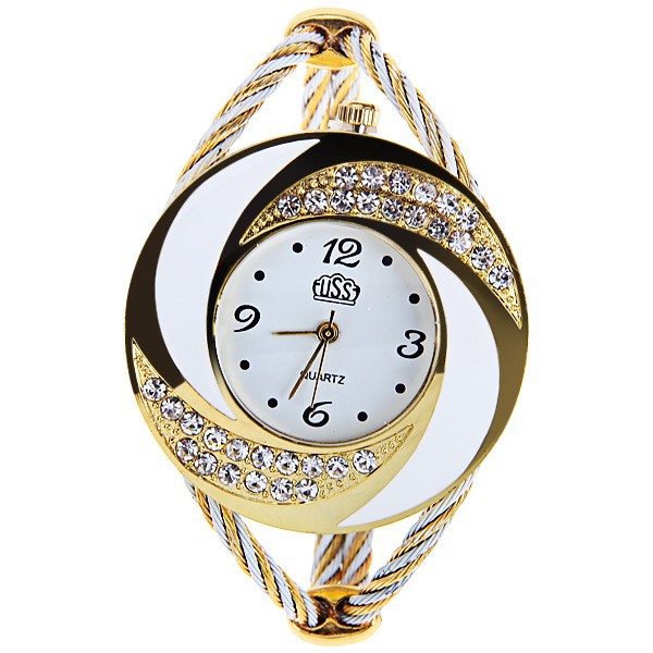 Ms Weave Watch Diamond Bracelet fashion Trend Creative Watch
