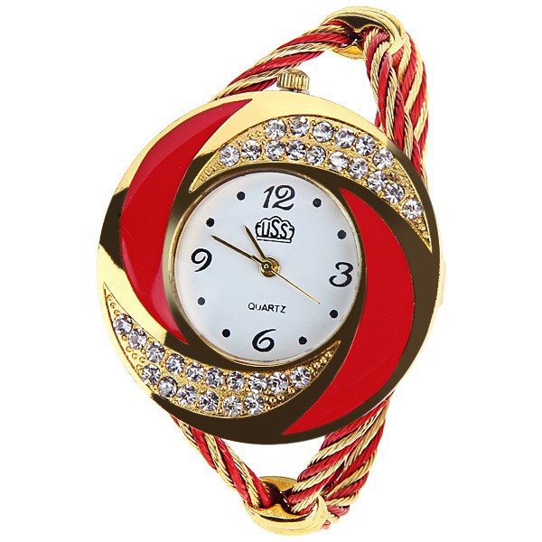 Ms Weave Watch Diamond Bracelet fashion Trend Creative Watch
