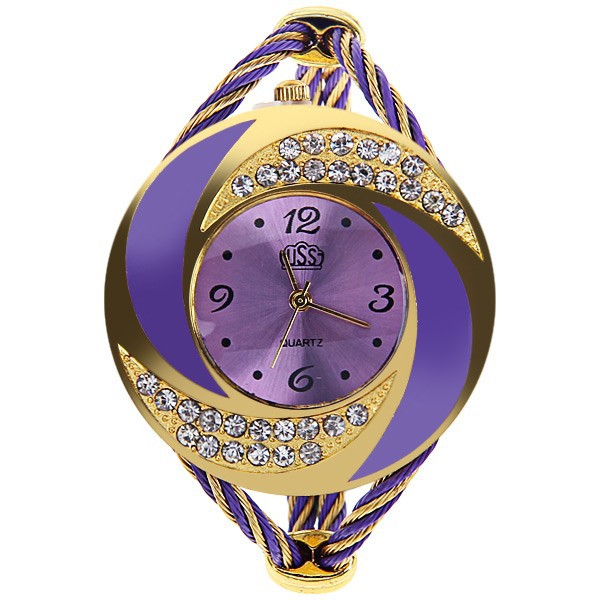 Ms Weave Watch Diamond Bracelet fashion Trend Creative Watch