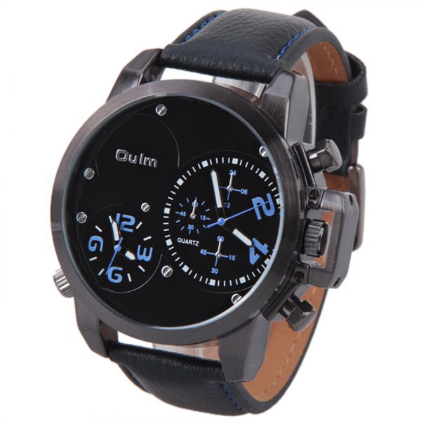 Men Quartz Fashion Dual Movement Student Trend Simple Watch