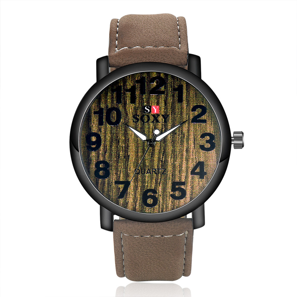 The New Simple Digital Watch Male Retro Harajuku Men Belt Watch