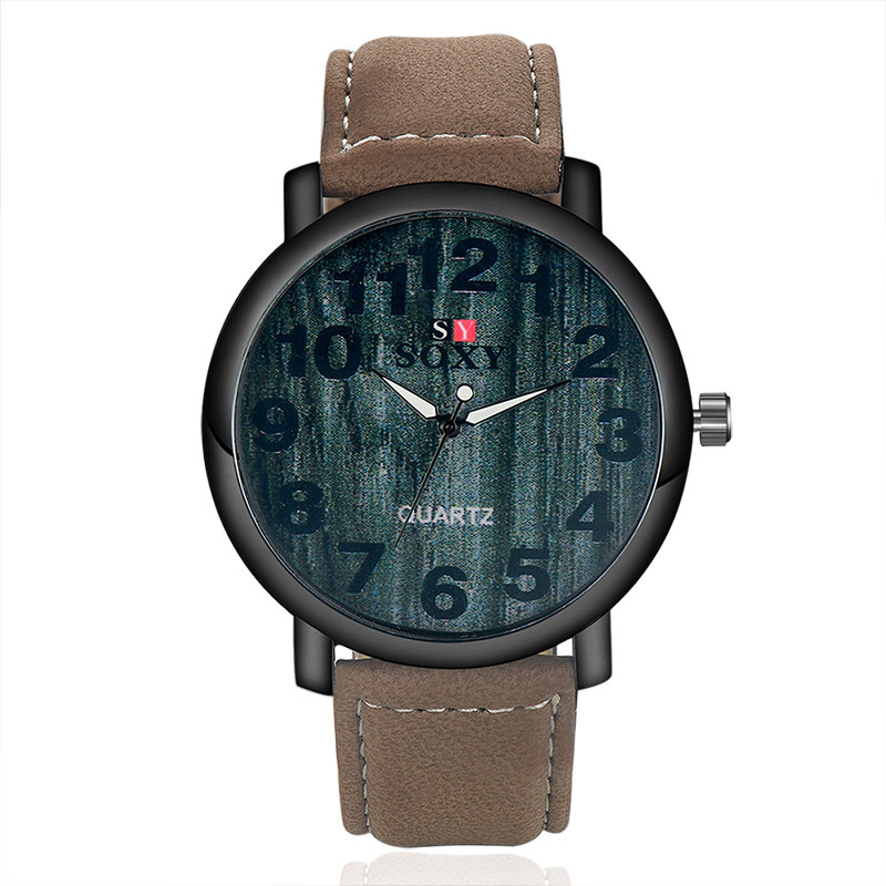 The New Simple Digital Watch Male Retro Harajuku Men Belt Watch