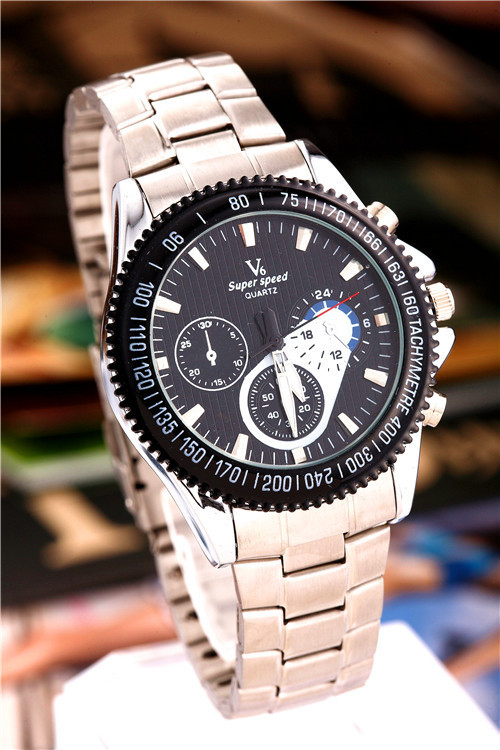 Men Steel Strip Trend Upscale Business Fashion Leisure Watch