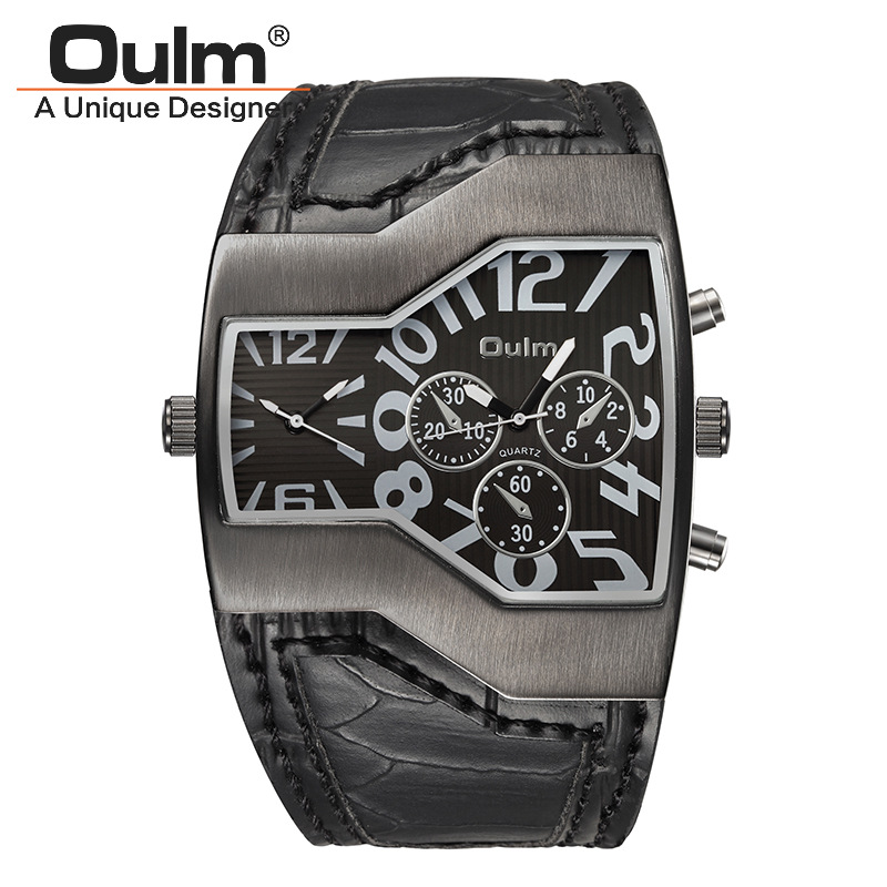 Men Business Upscale Dual Movement Quartz Watch Fashion Trend Leisure Watch