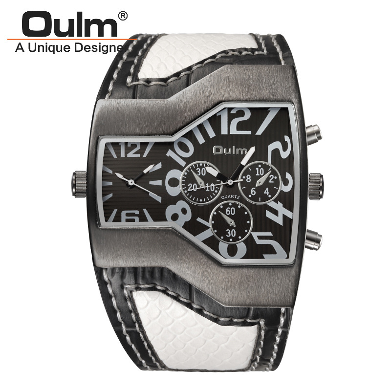 Men Business Upscale Dual Movement Quartz Watch Fashion Trend Leisure Watch