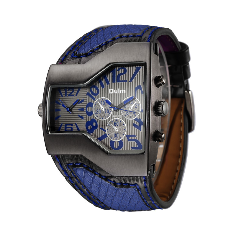 Men Business Upscale Dual Movement Quartz Watch Fashion Trend Leisure Watch