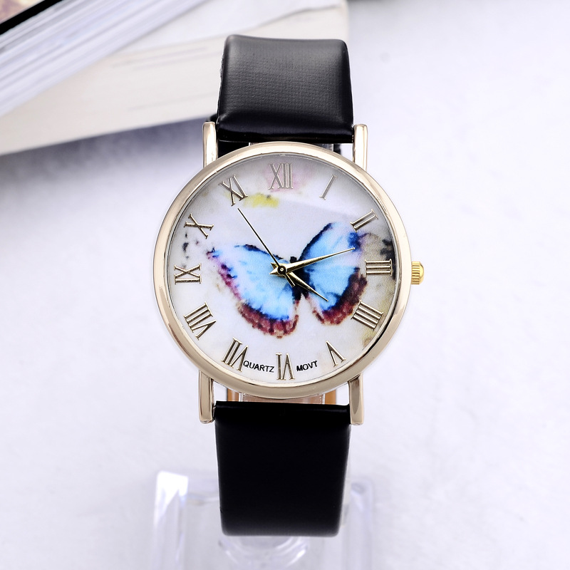 Butterfly Ms Belt Watch  Quartz Watches Trend Student Leisure Watch