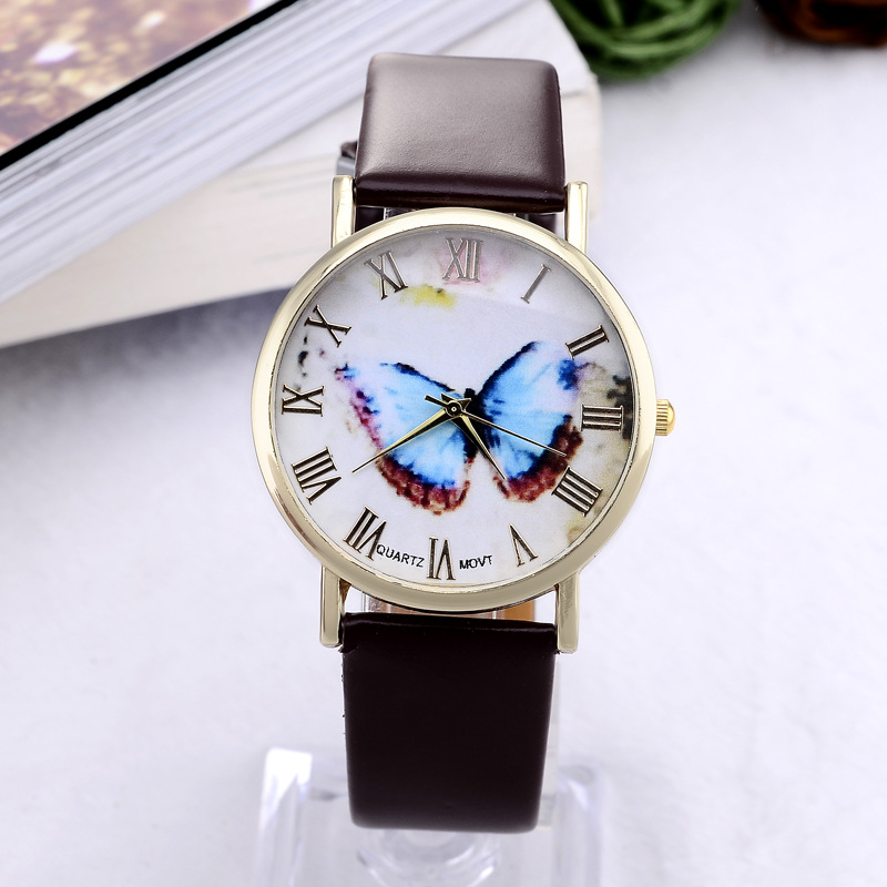 Butterfly Ms Belt Watch  Quartz Watches Trend Student Leisure Watch