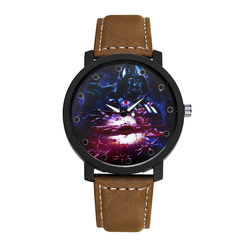 Men Belt Watch Creative Planet Dial Men Quartz Fashion Student Watch