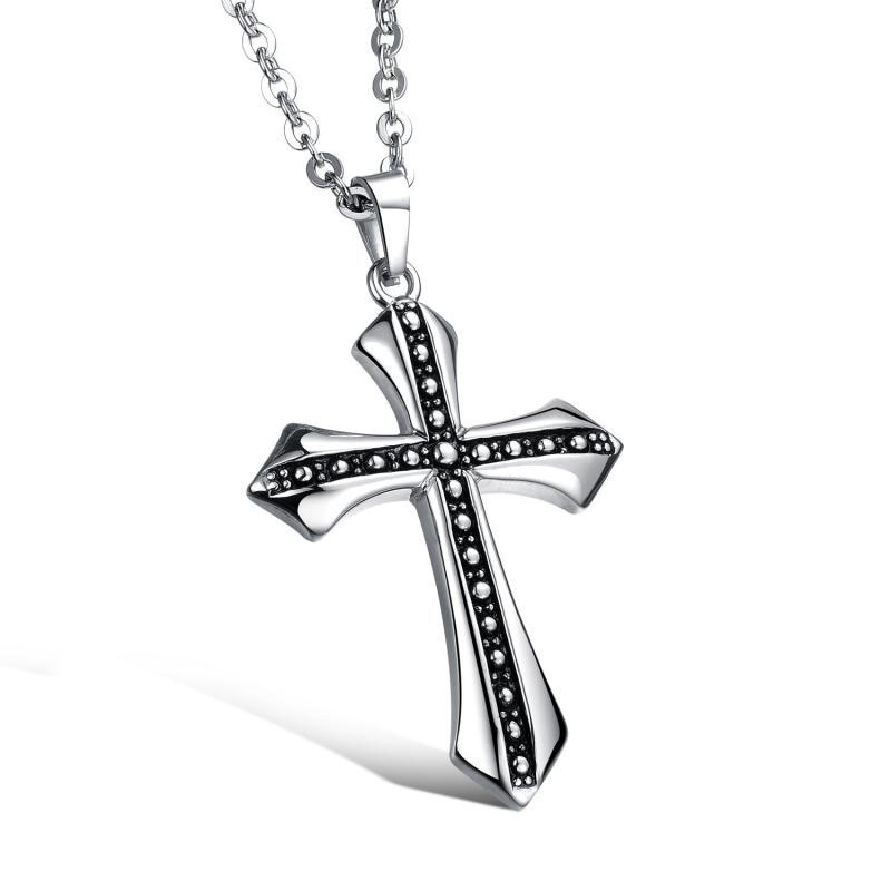 Western Style classic Fashion Cross Pendant Men Retro Tide men Necklace