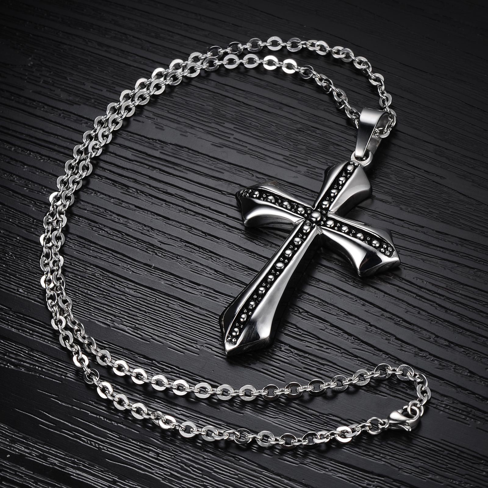 Western Style classic Fashion Cross Pendant Men Retro Tide men Necklace