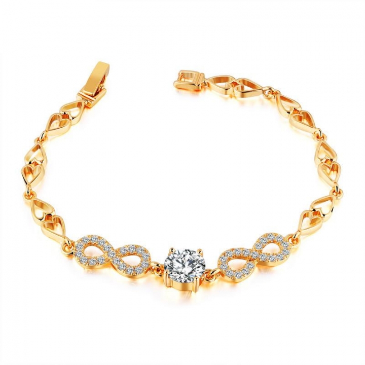 Kilimall Western Style Por Bracelet Copper Plating 18k Gold Western Style Por Bracelet Copper Plating 18k Gold Diamond Exquisite Ms One Size