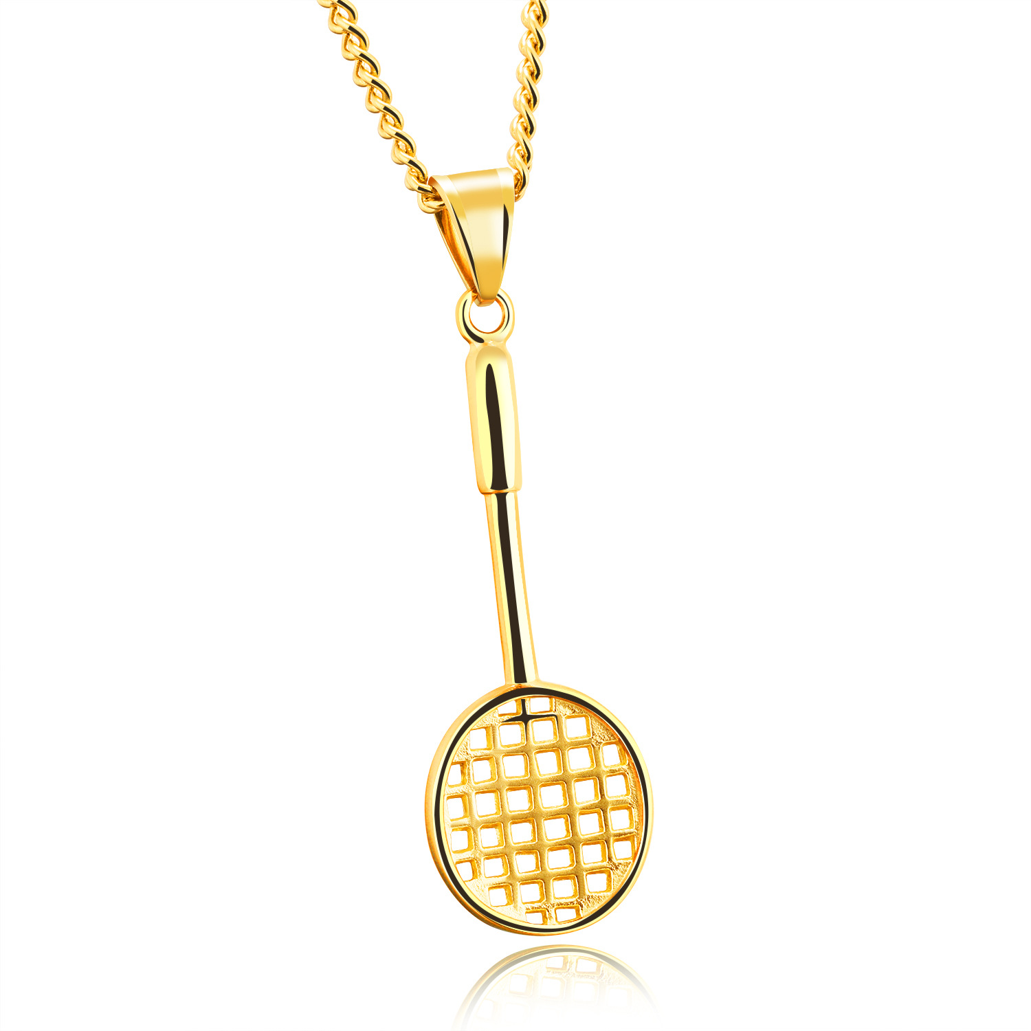 Mini Badminton Racket Necklace Fitness Movement Men Leisure Pendant