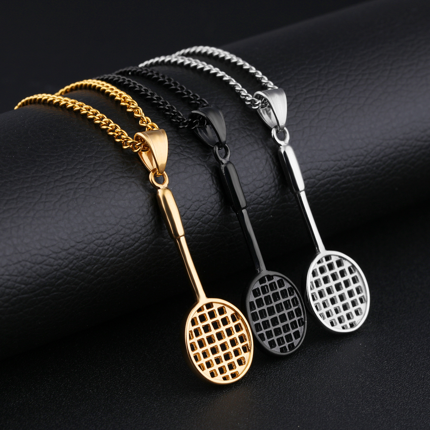 Mini Badminton Racket Necklace Fitness Movement Men Leisure Pendant