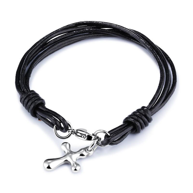 Creative Retro Leisure Bracelet Student Personality Tide Men cross Bracelet