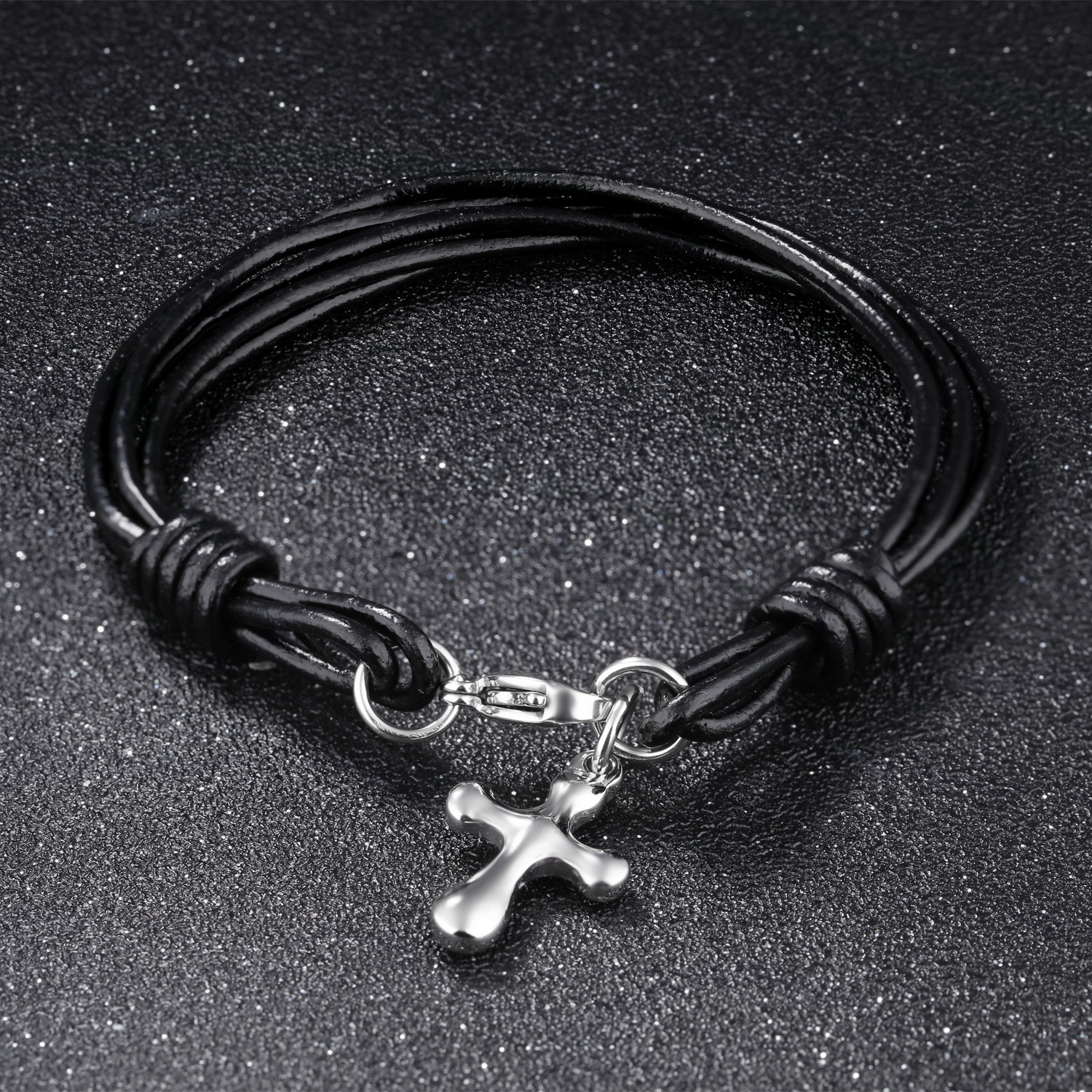 Creative Retro Leisure Bracelet Student Personality Tide Men cross Bracelet