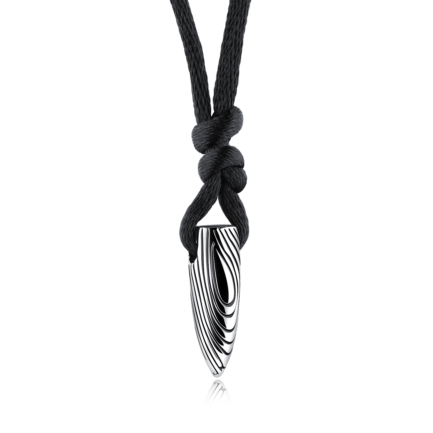 Wolf 2 The Same Paragraph Bullet Pendant Necklace Gift Retro Fashion Simple Ornaments