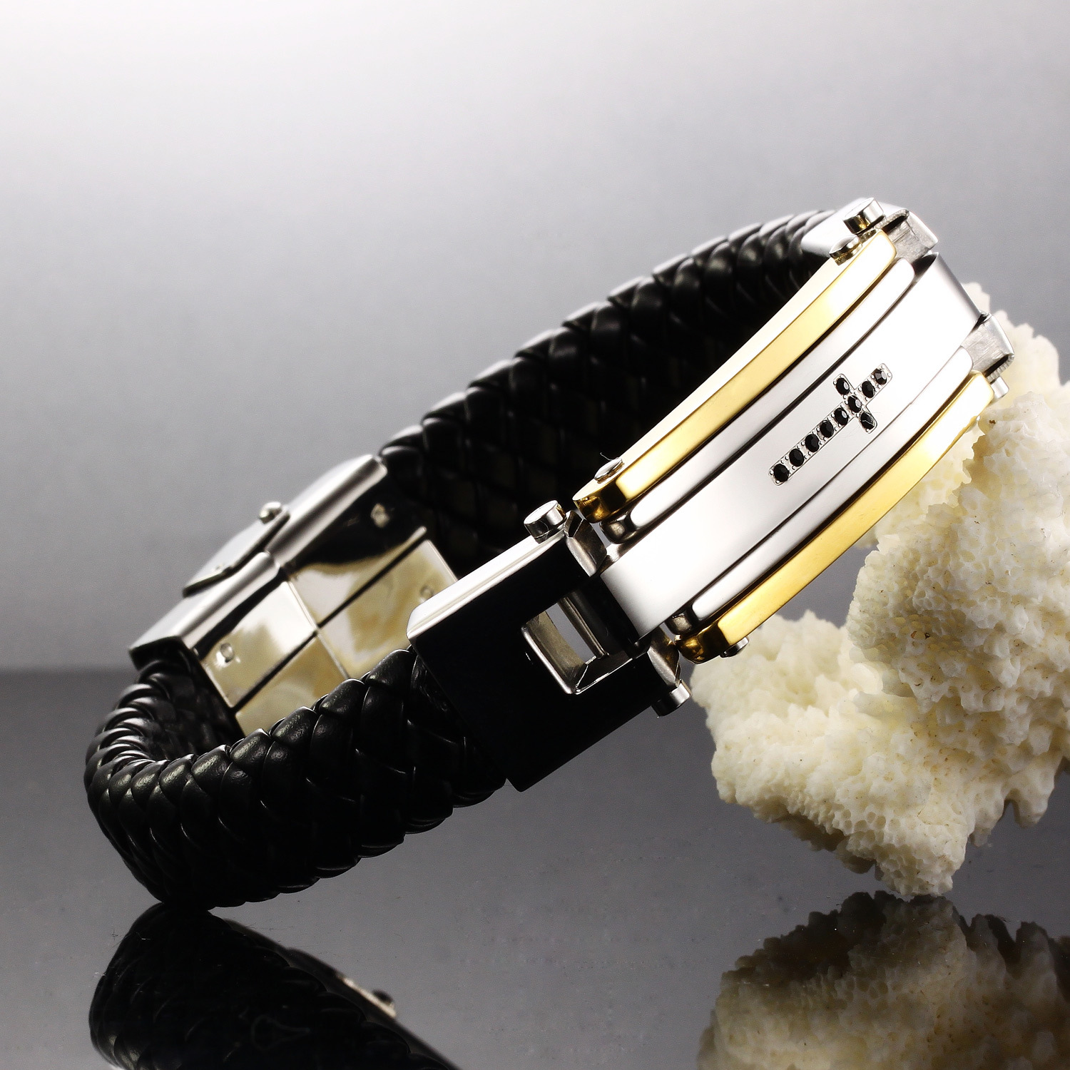 Trend Western Style Personality Accessories Fashion Men Leather Bracelet