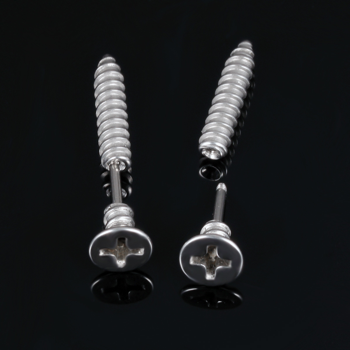 Fashion Western Style Cool Screw Piercing Ears Men Earrings