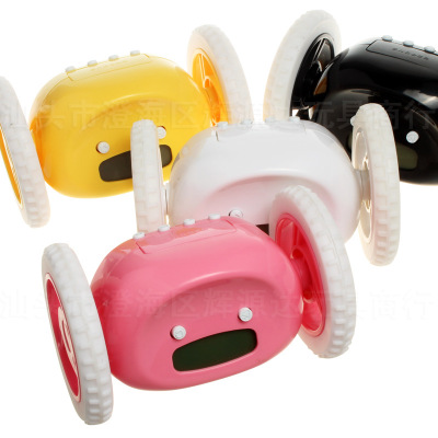Creative Lazy Will Run Alarm Clock Escape Electronic Alarm Clock Mobile Wheel Gift Clock
