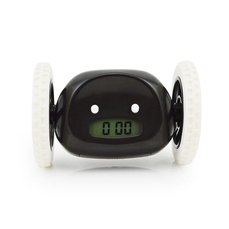 Creative Lazy Will Run Alarm Clock Escape Electronic Alarm Clock Mobile Wheel Gift Clock