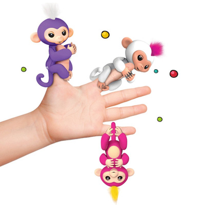 Intelligent Child toy Fingertip Hold the Monkey Electronic Intelligent Colorful Finger Monkey