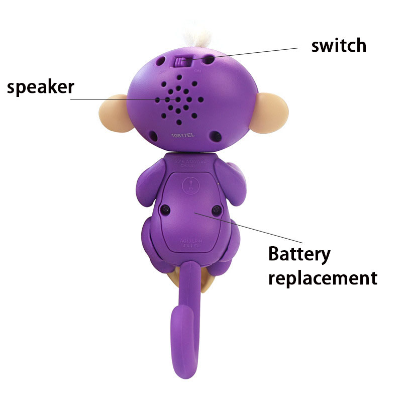 Intelligent Child toy Fingertip Hold the Monkey Electronic Intelligent Colorful Finger Monkey