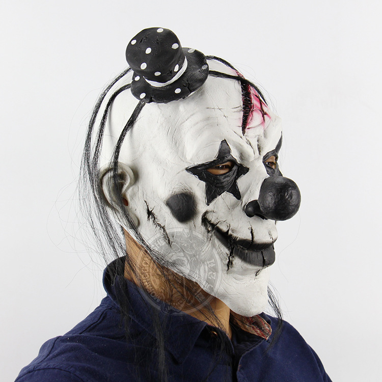 Demon Clown Mask Horror Ghosts Scary Funny Mask Halloween Chamber of Secrets Escape Props