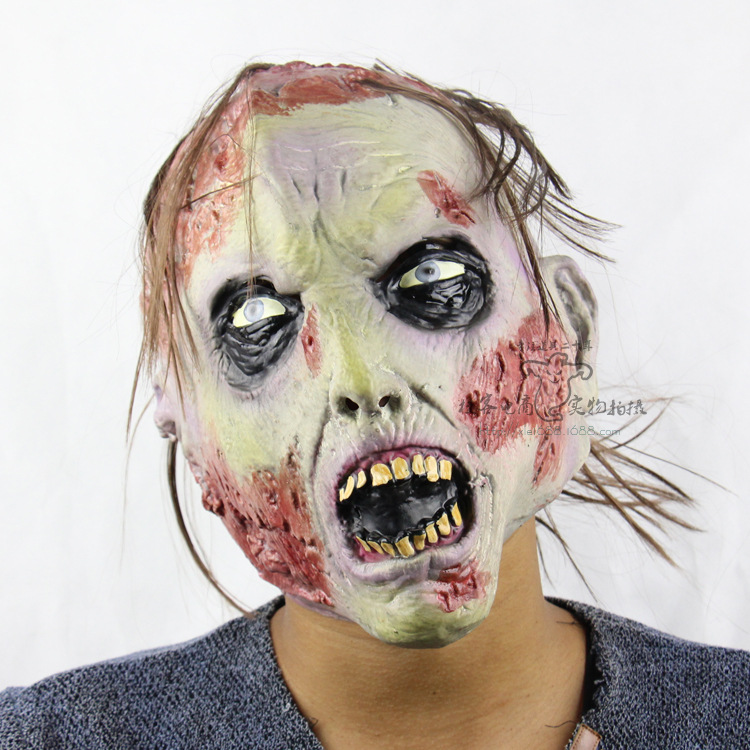 Nausea Zombie Terror Bad Face Rot Zombie Halloween Dance Props Upscale Horror Ghosts Mask