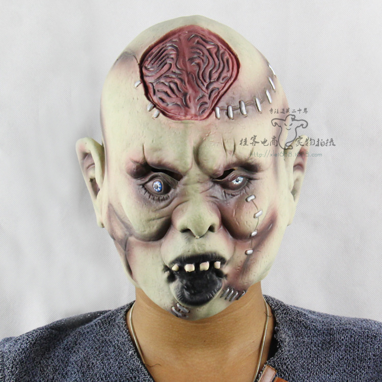 Upscale Mummy Mask Fool Halloween Prom Show Props Terror Ghost Mask