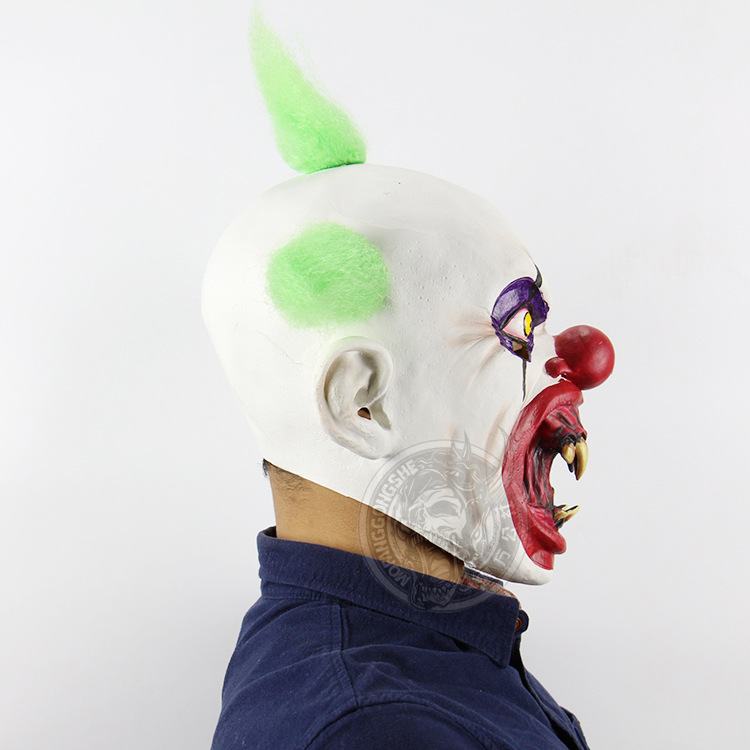 Halloween Haunted House Dress up Chamber of Secrets Escape Headgear Props Bloody Clown Emulsion Mask