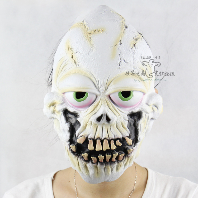 Buck Teeth Bad Luck Funny Skull Head Halloween Prom Props Funny Horror Ghosts Mask