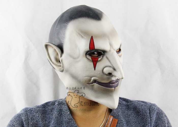 Hell Baron Earl Halloween Western Style COS Dance Props Upscale Emulsion Horror Ghosts Mask