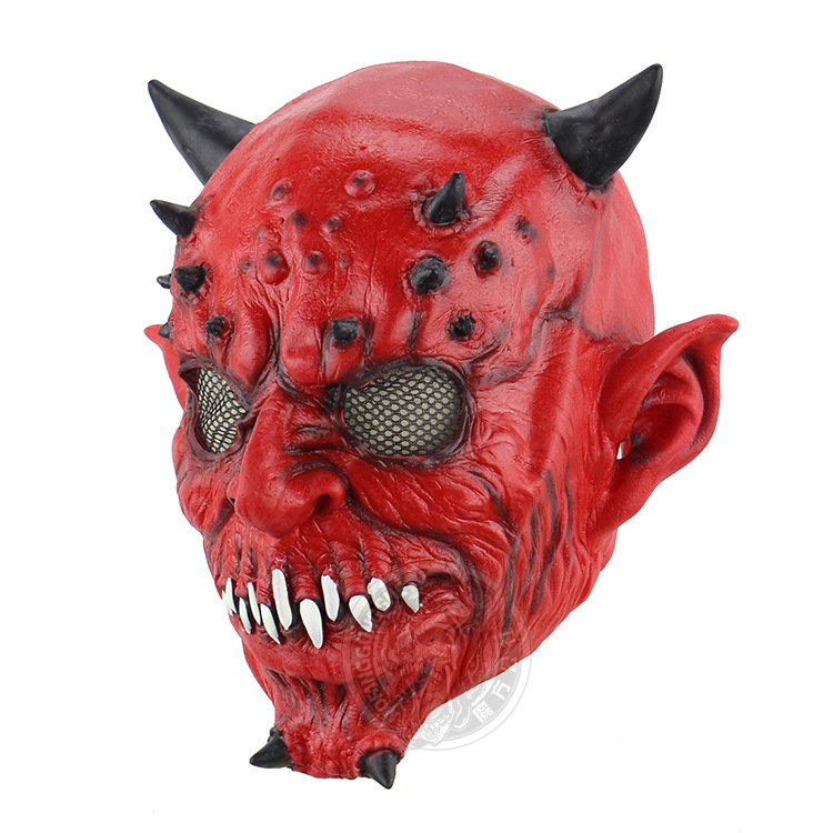 Hell Yaksha Horns Beast Halloween Prom Haunted House Bar Horror ghosts Hedging Mask
