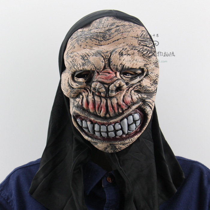 Anger Skeleton Horror Ghosts Funny Fool Halloween Bar Make up Prom Whole People Props Mask