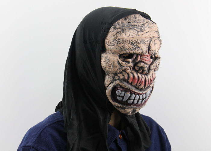 Anger Skeleton Horror Ghosts Funny Fool Halloween Bar Make up Prom Whole People Props Mask