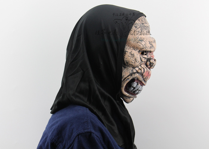 Anger Skeleton Horror Ghosts Funny Fool Halloween Bar Make up Prom Whole People Props Mask