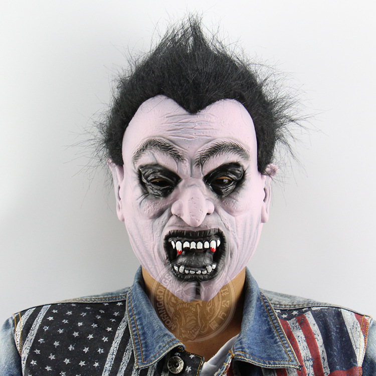 Upscale Lifelike Vampire Mask Fool Halloween Prom Show Props Horror Ghosts Mask