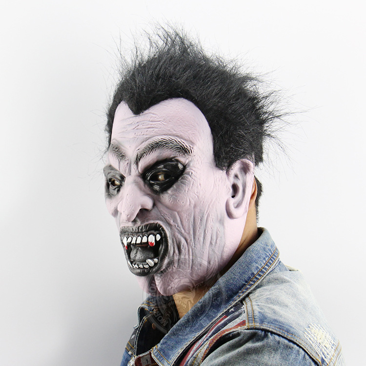 Upscale Lifelike Vampire Mask Fool Halloween Prom Show Props Horror Ghosts Mask