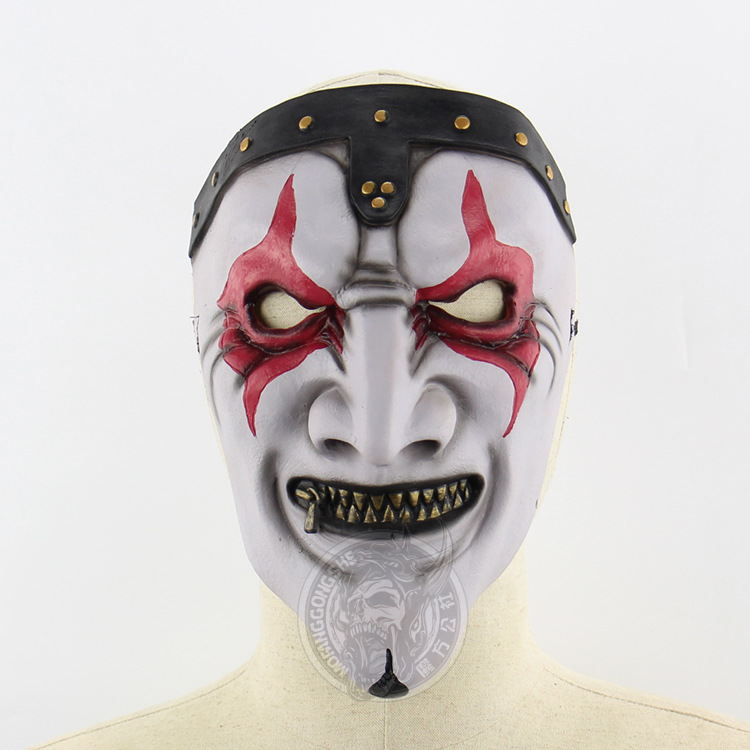 Live Knot Band James Zipper Mouth Mask Halloween Terror Scary Haunted House Layout Mask