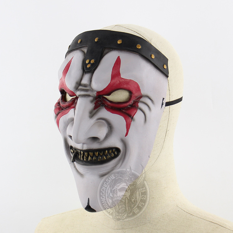 Live Knot Band James Zipper Mouth Mask Halloween Terror Scary Haunted House Layout Mask